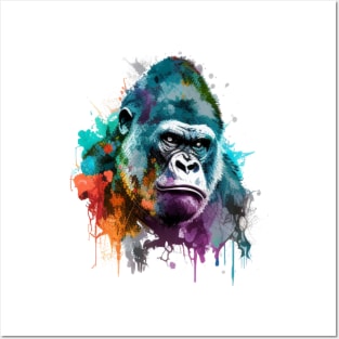 Colorful Gorilla #3 Posters and Art